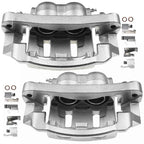 Pair Front Side Disc Brake Calipers for Ford Excursion F-250 Super Duty (2000-2005)