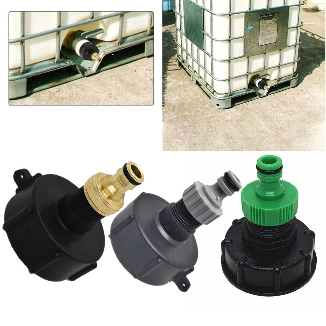 IBC Tote Tank Drain Adapter for Garden Hose Connector (3/4")