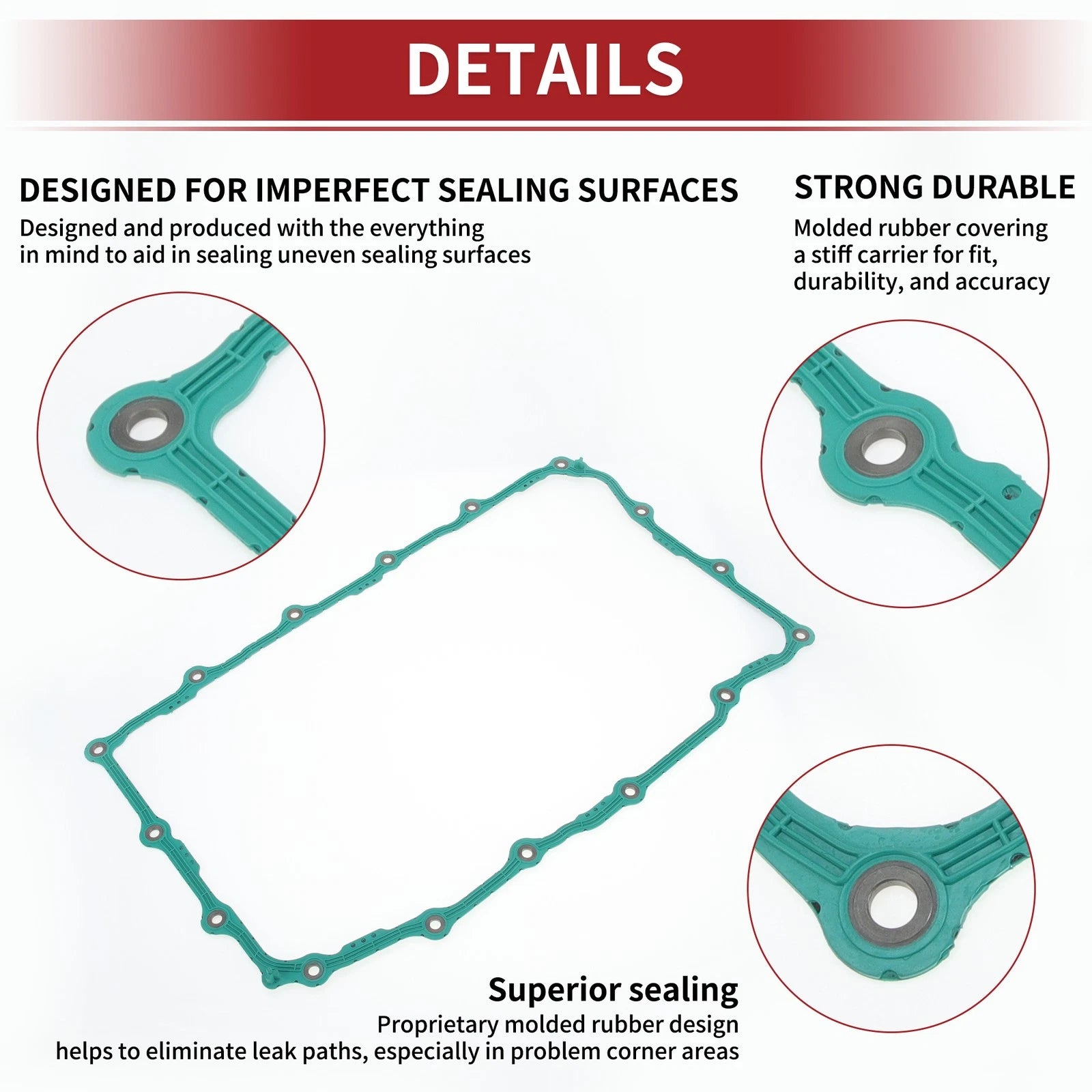 Oil Pan Gasket for Cadillac CT4 (2020–2024), Escalade (2018–2024) - No.24297886