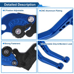 Adjustable Short Brake Clutch Levers for Honda CBF600/SA (2010–2013) Blue