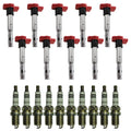 Set of 10 Ignition Coils & Spark Plugs for Audi R8 42 V10 (2008–2015)
