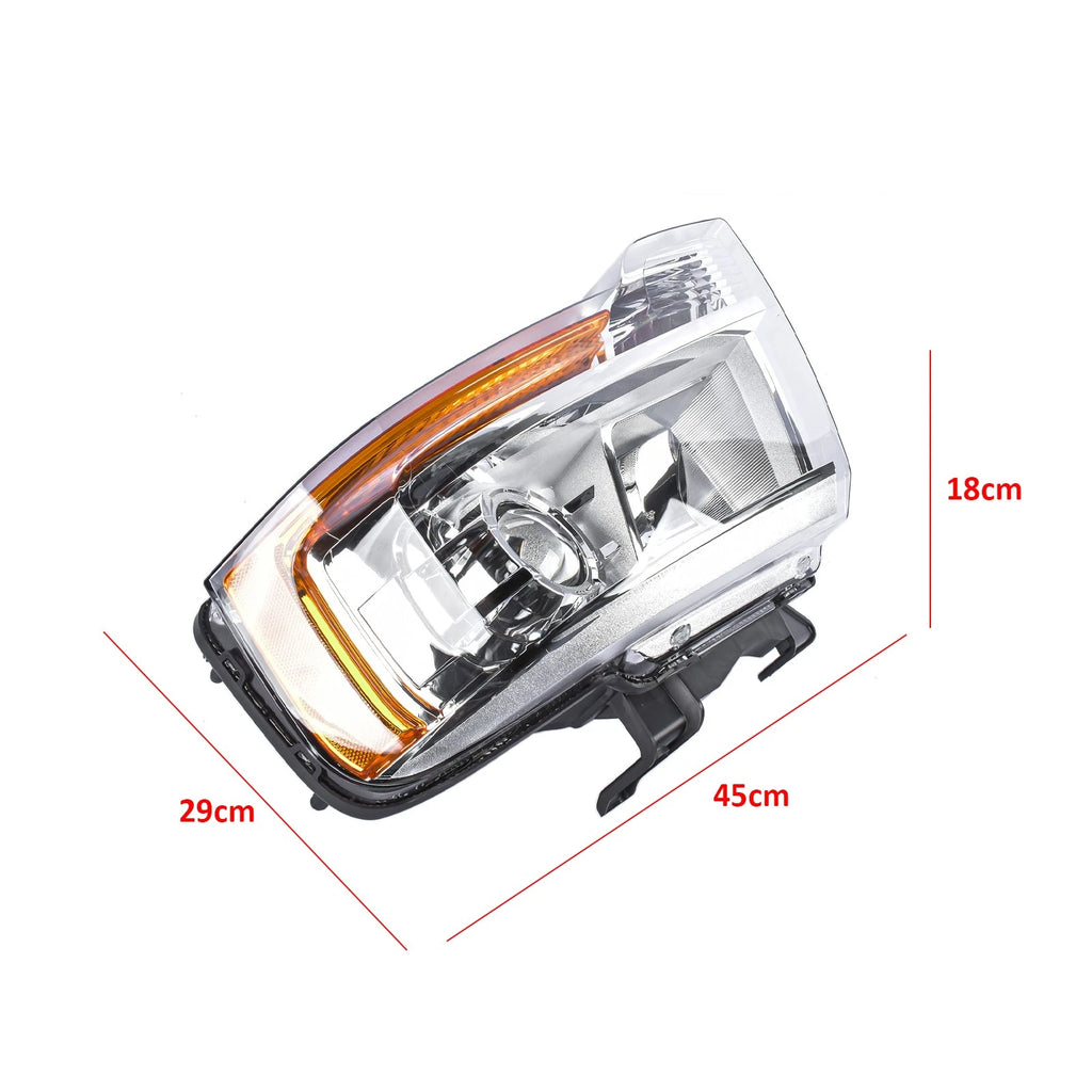 Left Driver Halogen Headlight with Bulb for Ford Expedition (2015–2017)