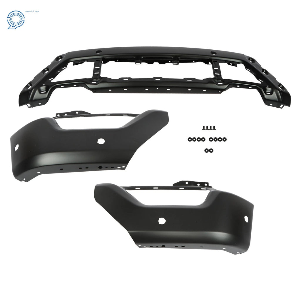 Front Bumper Face Bar for Ford F-150 (2021–2023) with 6 Sensor Holes Black