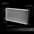OE Style Aluminum Cooling Radiator for Ford F150/Super Duty (1999–2003) DPI 2257