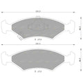 Front Disc Brake Pads Set for Kia Mentor (1997-2000)