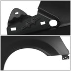 Front Right Primered Wheel Fender Flare for Chrysler Town & Country, Dodge Grand Caravan (2008–2020)