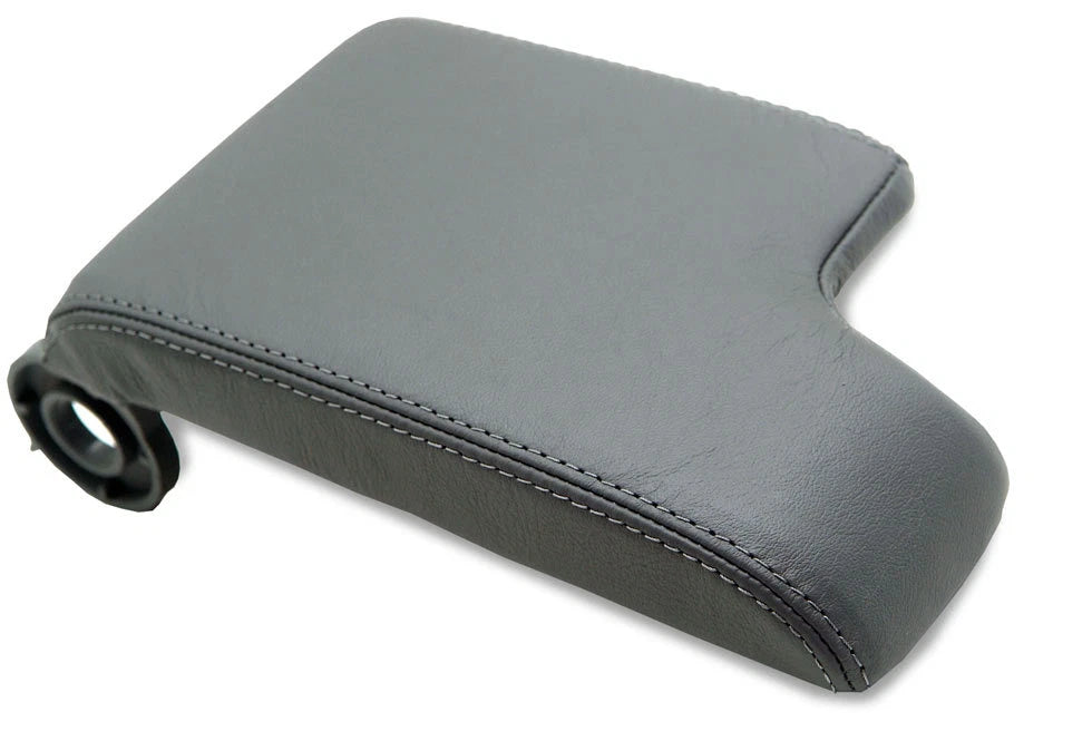 Center Console Armrest Cover for BMW E46 (1999–2004) Gray Leather Synthetic