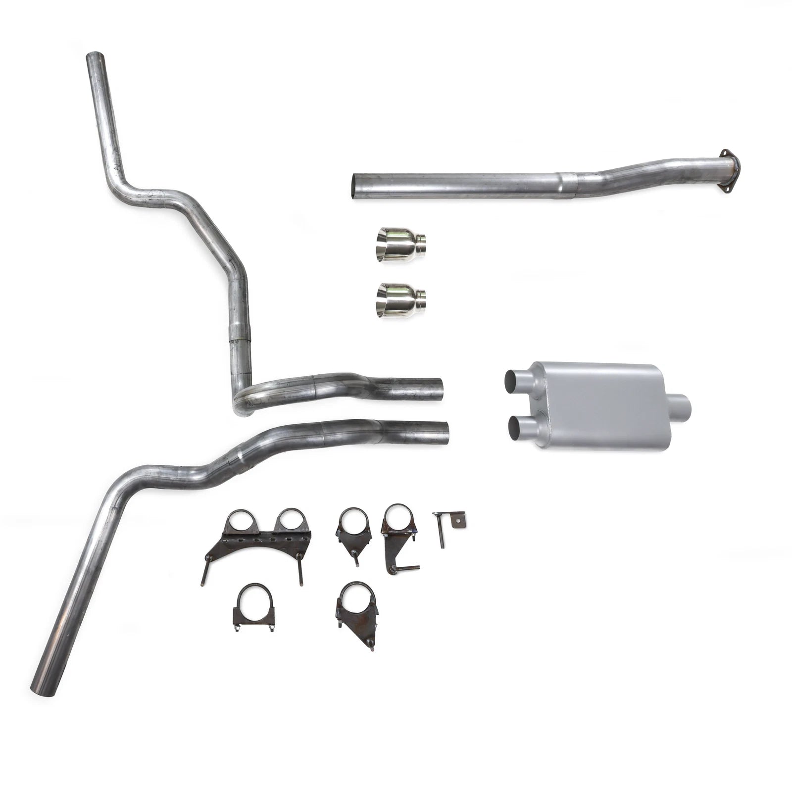 Dual Exhaust Kit for Toyota Tacoma (2016–2023) 2.5" Double Wall Tip
