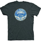 Ford T-Shirt Gray V8 Emblem Distressed for Ford Motor Company (2000–2000)