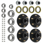 Hub Assembly for 6000# Trailer 6 Lug 6x5.5 Idler Axle Seals (6000#)