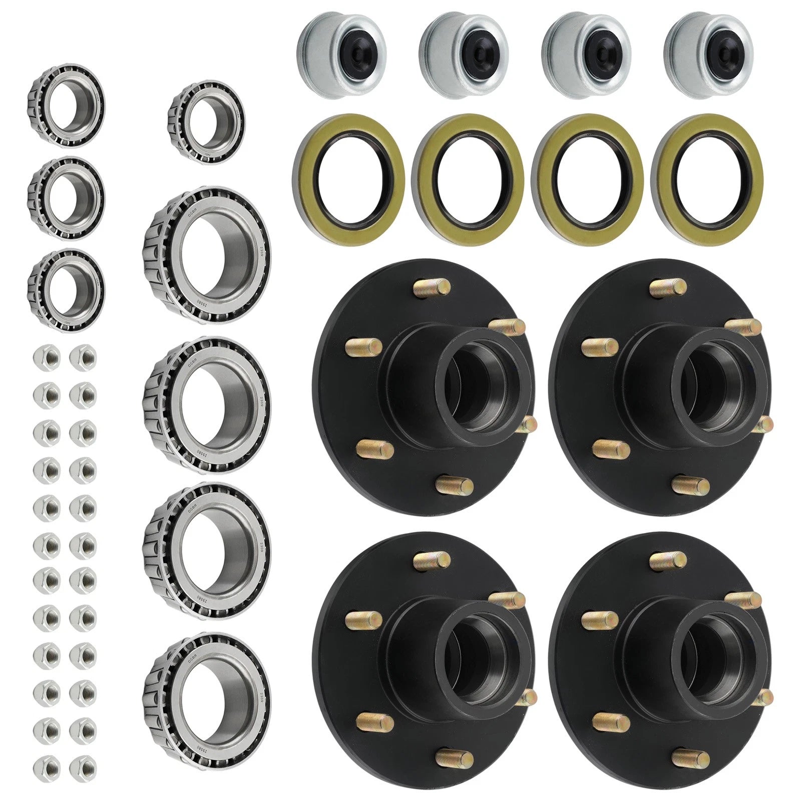 Hub Assembly for 6000# Trailer 6 Lug 6x5.5 Idler Axle Seals (6000#)