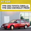 Interior Door Handle Set of 4 for Toyota Corolla Black