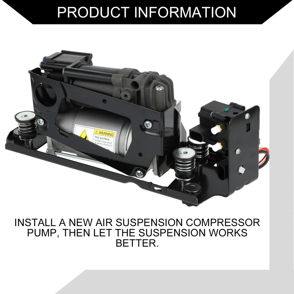Air Suspension Compressor with Bracket for BMW 535i Inc 1 (2009-2017)