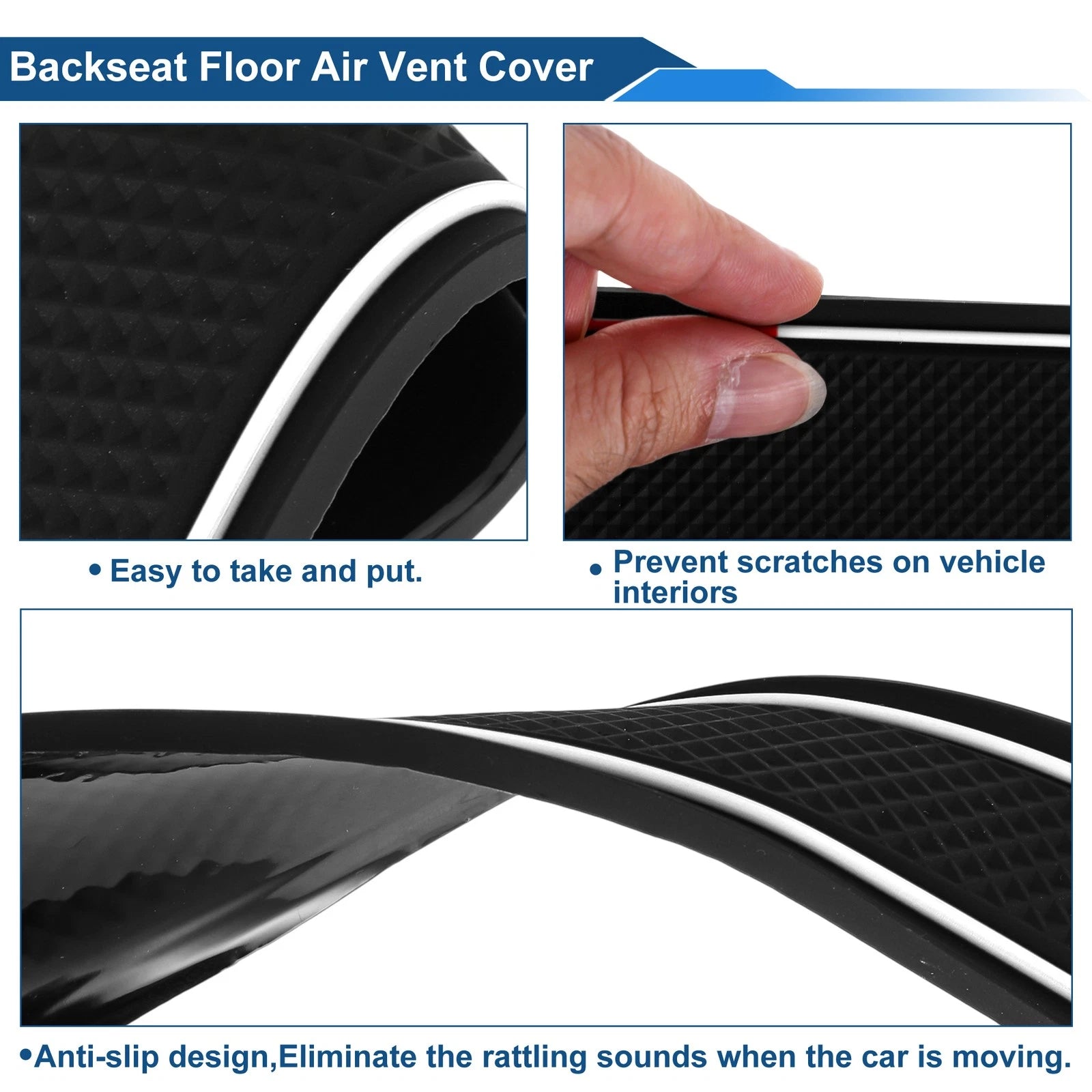 Set of 14 Non-Slip Mats for Toyota C-HR ZYX10/NGX50 (2016–2023) PVC White