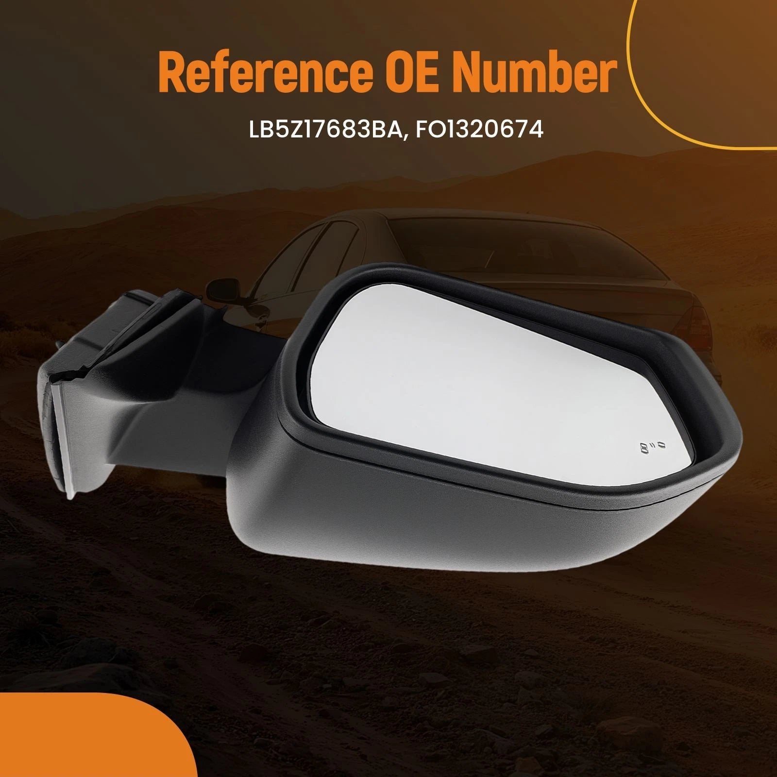 Left Side Mirror Signal Puddle Heated for Ford Explorer (2020–2024)