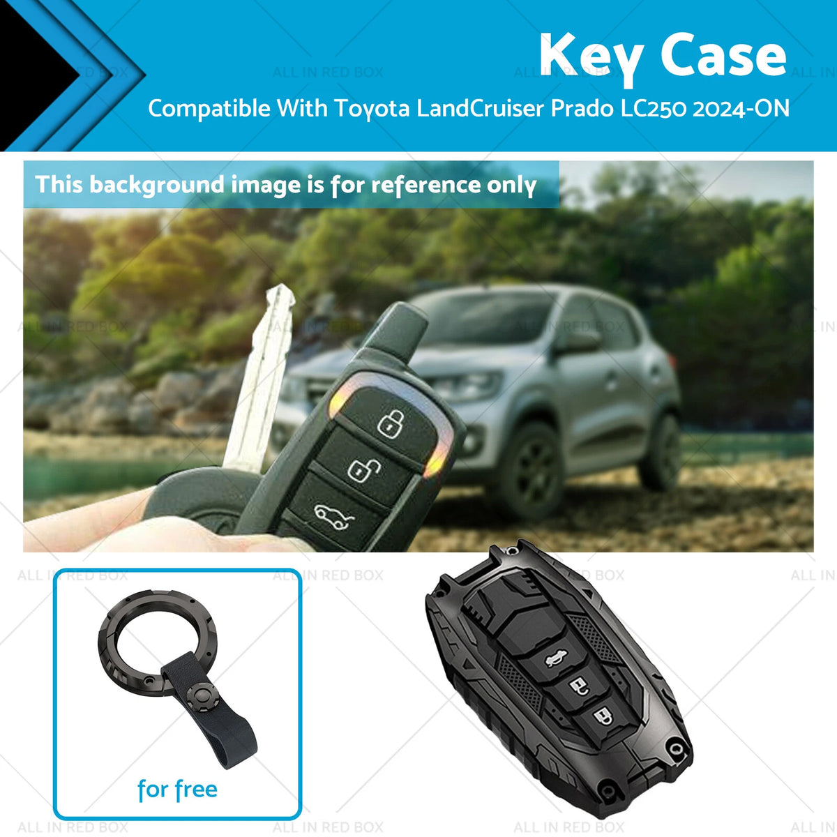 Remote Key Cover Case for Toyota Land Cruiser Prado LC250 (2024+)