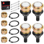 Set of 4 Front Upper Lower Ball Joints for Yamaha Grizzly Kodiak 450 550 700 (2013–2024)