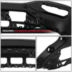 Front Bumper Face Bar for GMC Sierra 1500 Limited (2016–2019) Black w/o Sensor Holes