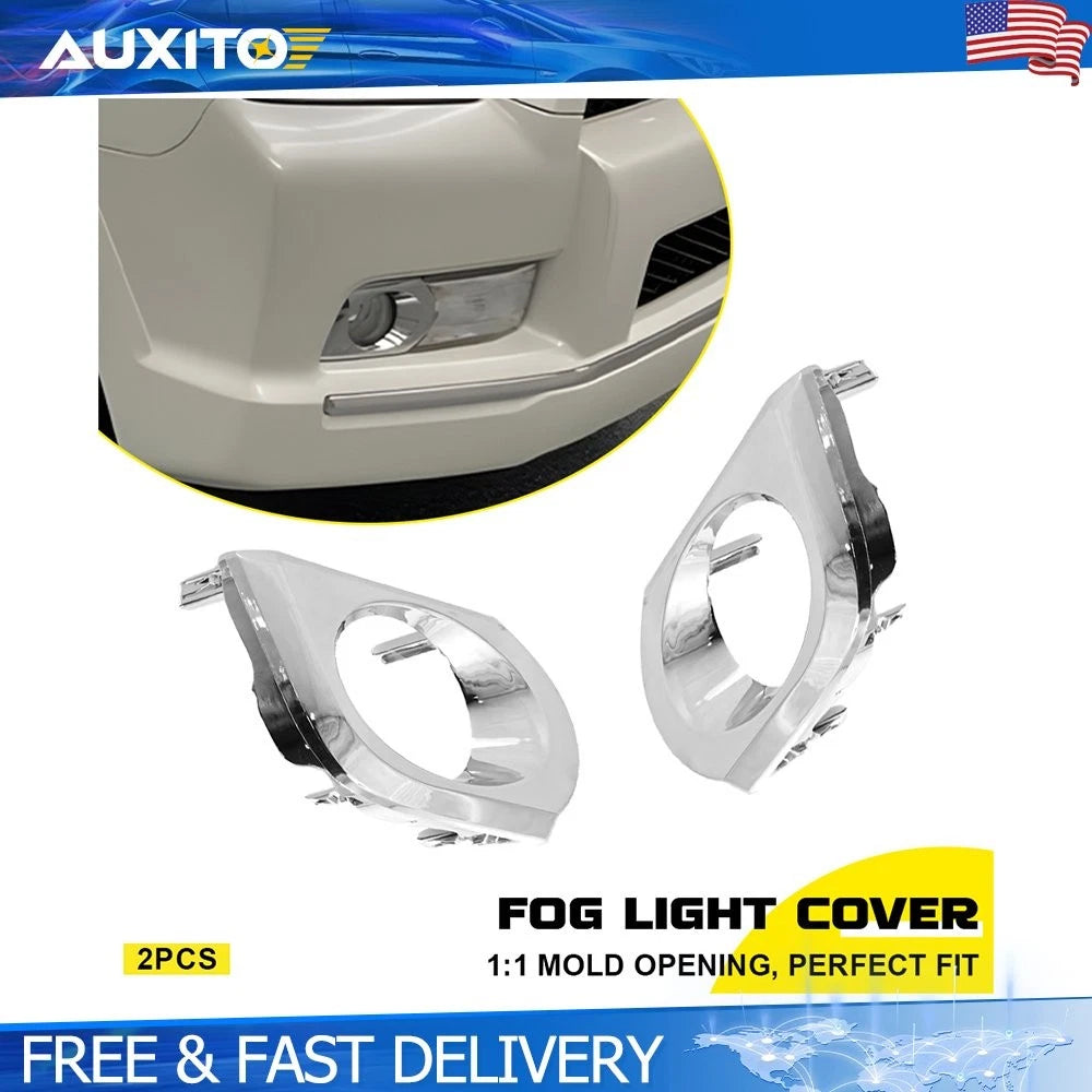 Set of 2 Fog Light Bezels for Toyota 4Runner (2010–2013) Chrome Trim