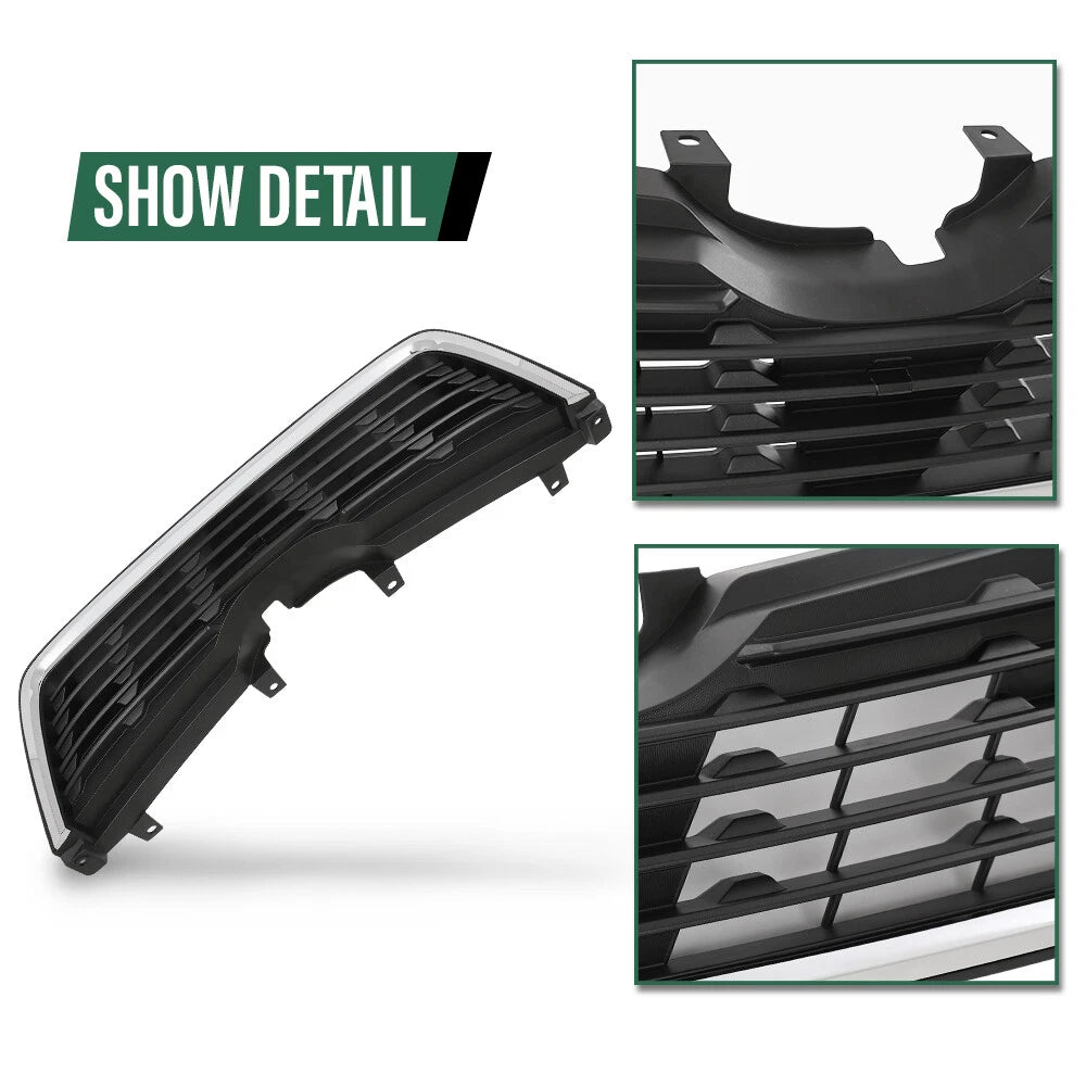 Front Bumper Lower Grille for Subaru Forester (2019–2021) Black Chrome