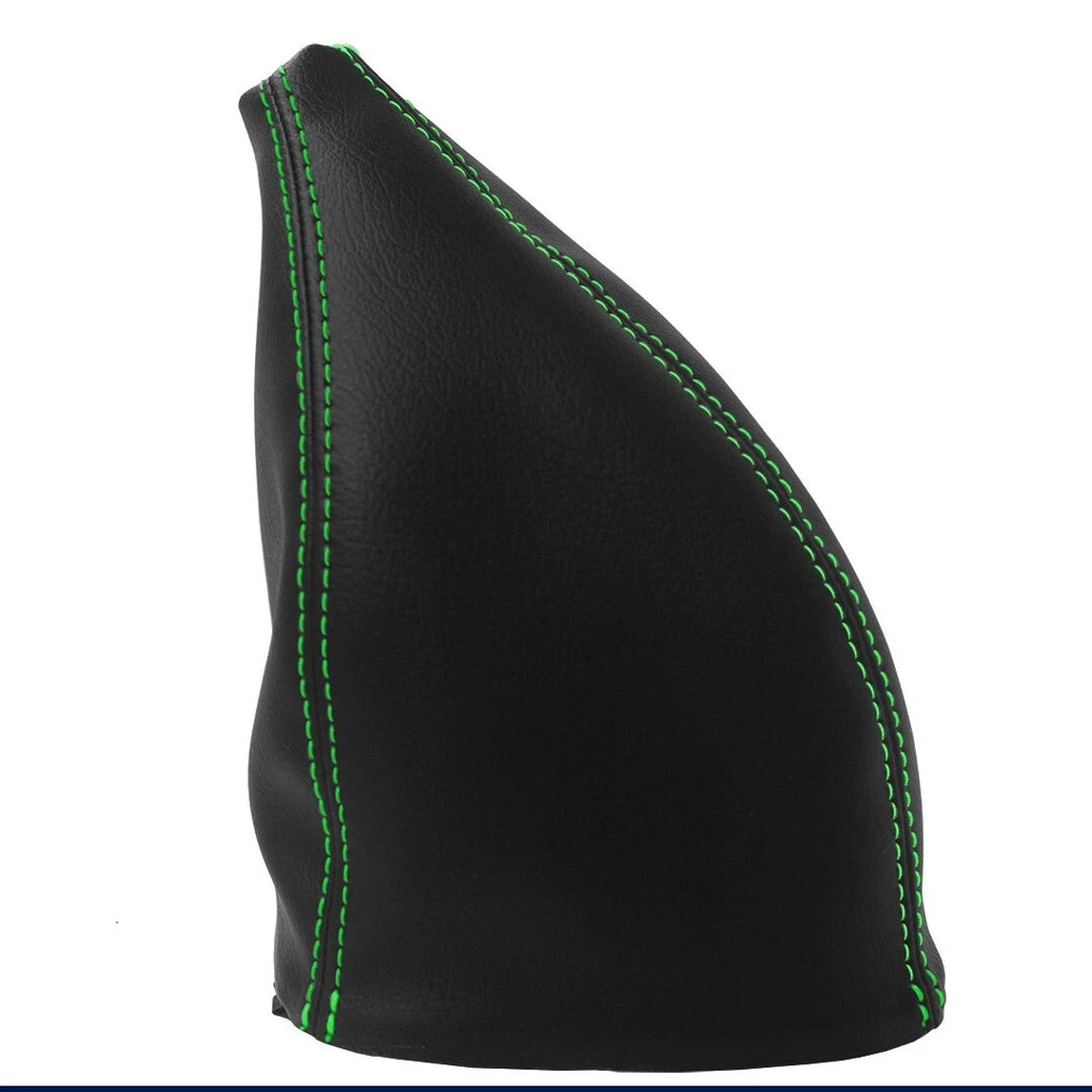 Manual Shift Boot for Jeep Wrangler (2011–2017) Green Stitch Leather Synthetic