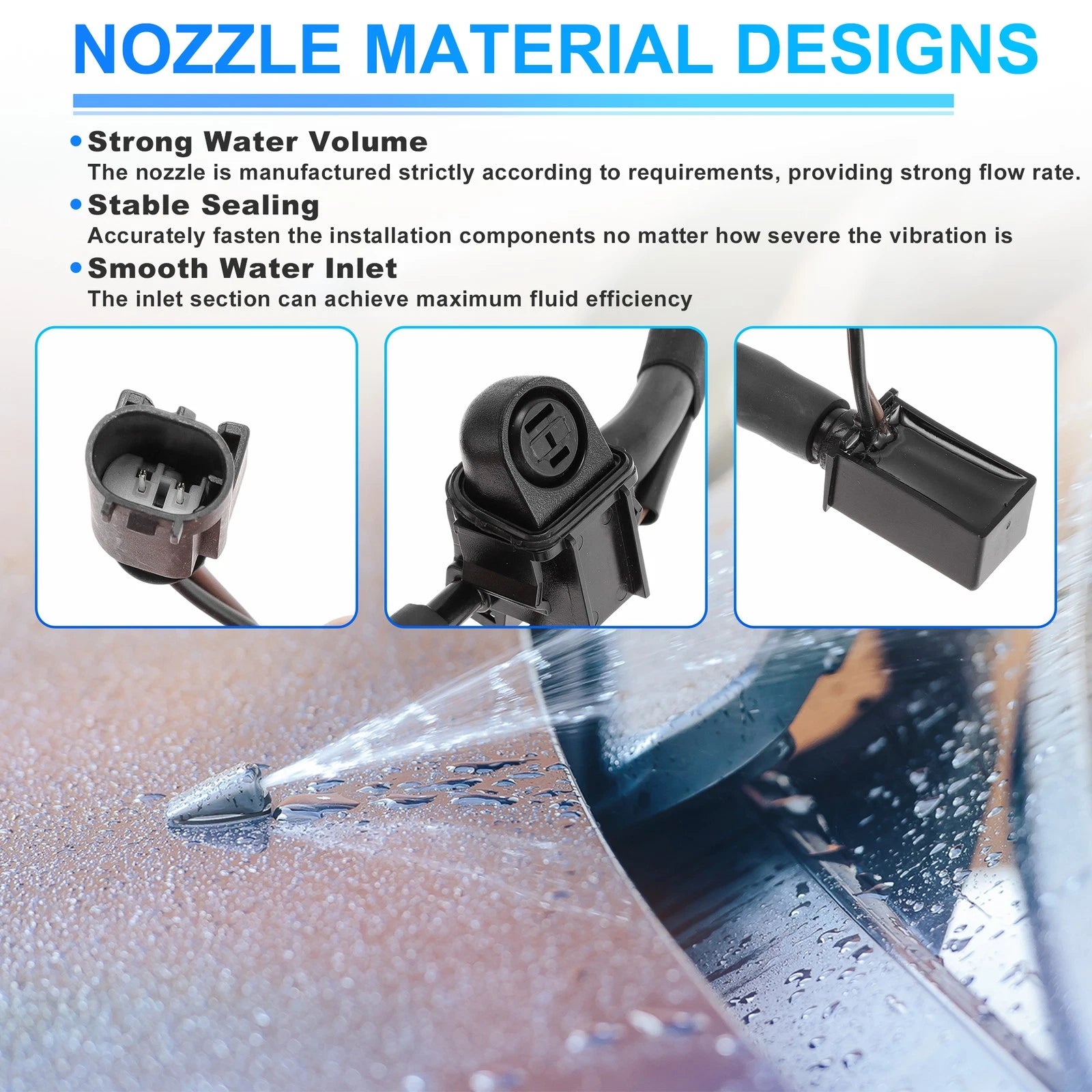 Windshield Washer Nozzle Kit for Mercedes-Benz E-Class (W212) 2078600392