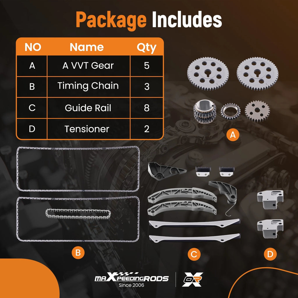 Engine Timing Set for Hyundai Genesis 3.8L V6 (2009-2012)