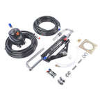 Hydraulic Outboard Steering System Kit for Single-Engine Boats (2x24FT Hose)