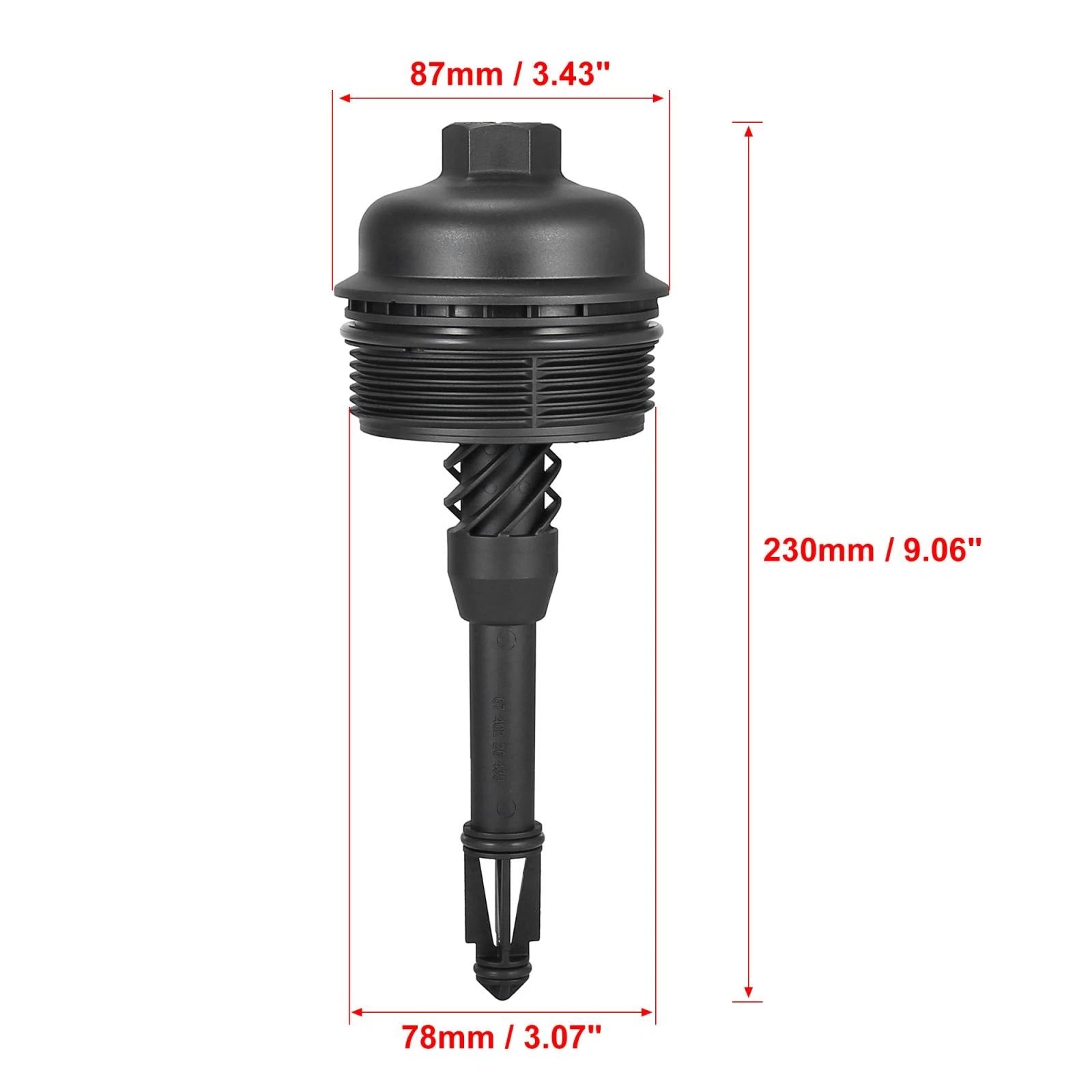 Oil Filter Cap Assembly for Mercedes-Benz B250 C300 E300 (2012–2019) A2701800438