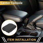 Center Console Cover for GMC Canyon (2015–2023) Microfiber Leather Anti-Scratch Black