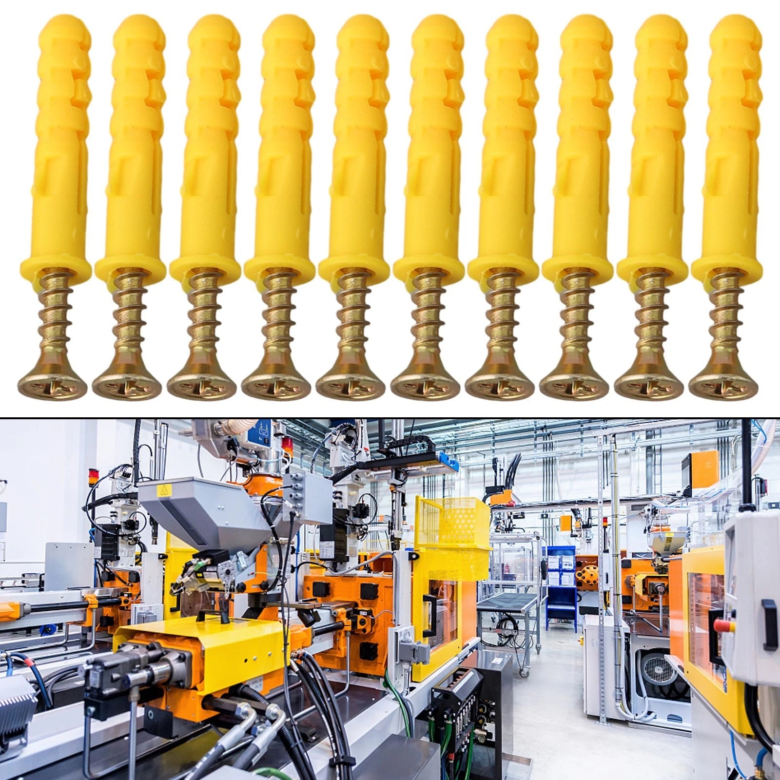 40Pcs Stainless Steel Expansion Screws for Drywall