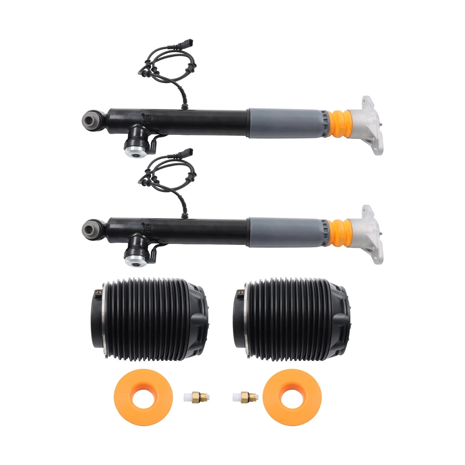 Set of 4 Rear Shock Struts & Air Suspension Bags for Hyundai Equus (2011–2016)