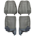 Set of 2 Front Leather Covers for Ford Expedition (2007–2014) Stone Gray
