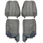 Set of 2 Front Leather Covers for Ford Expedition (2007–2014) Stone Gray