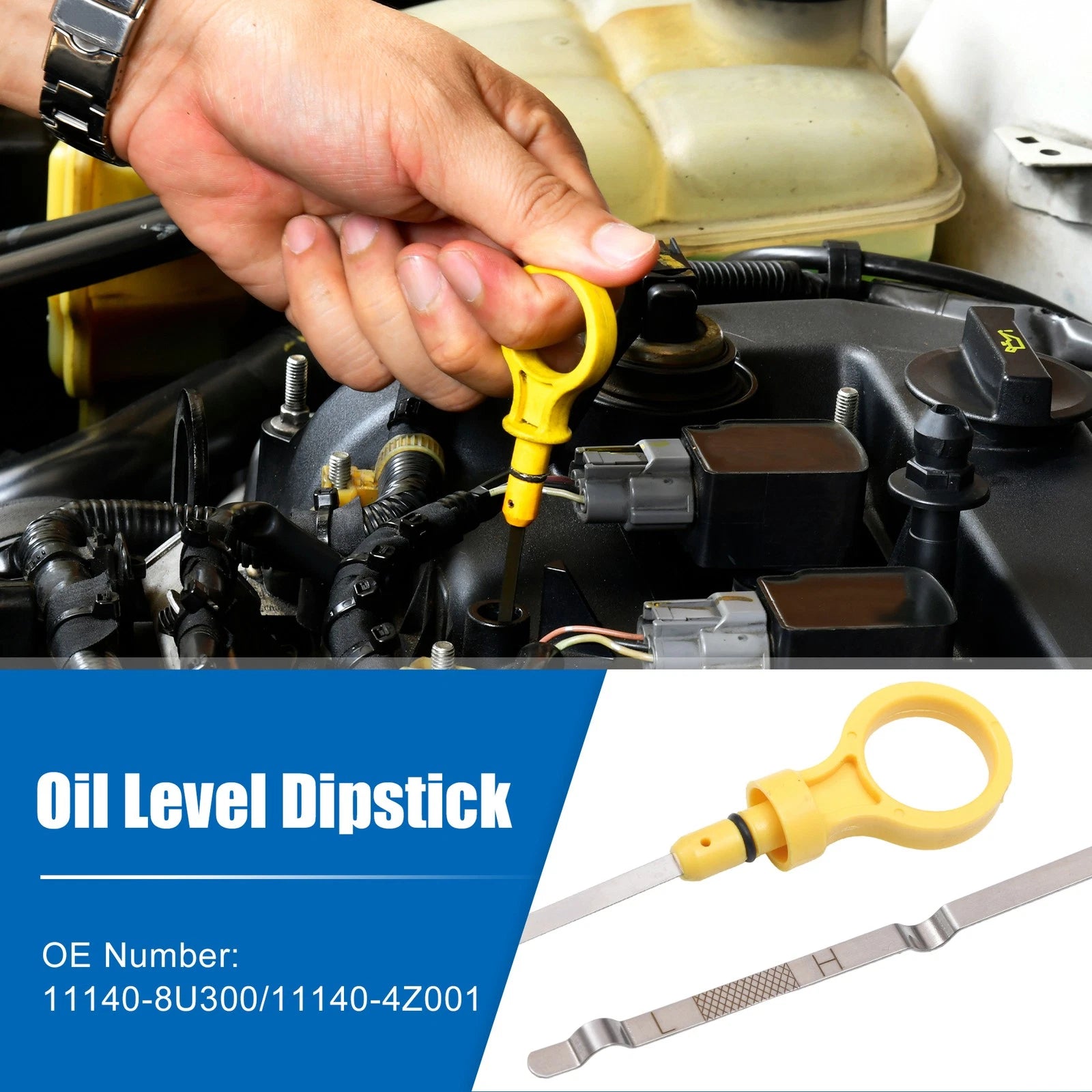 Engine Oil Level Indicator Dipstick for Nissan Sentra 1.8L-L4 (2000–2006) No. 11140-8U300