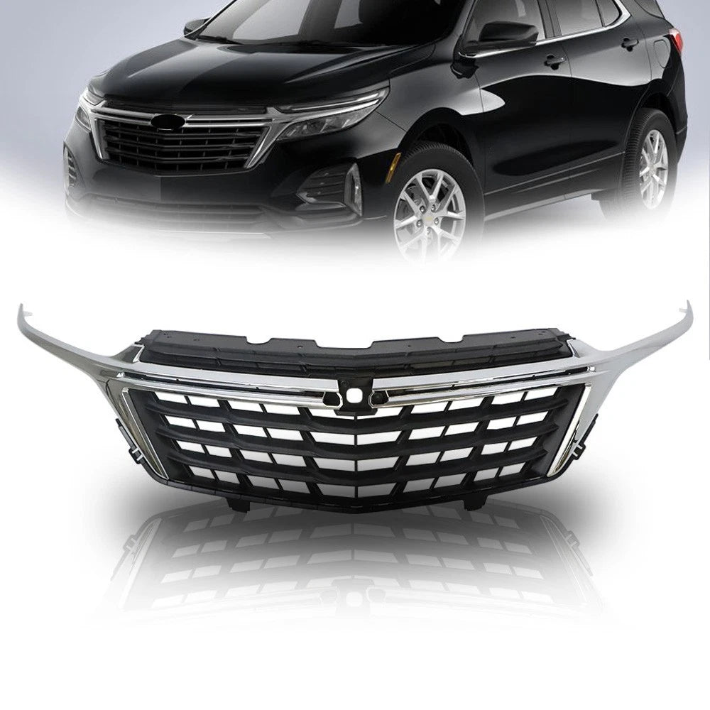 Front Grille Bumper for Chevrolet Equinox (2022) Chrome Mesh Replacement