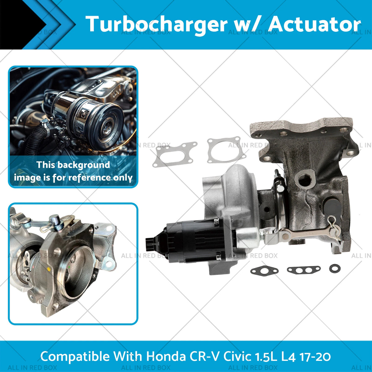Turbocharger w/ Actuator TD025 for Honda CR-V Civic 1.5L L4 (2017–2020)