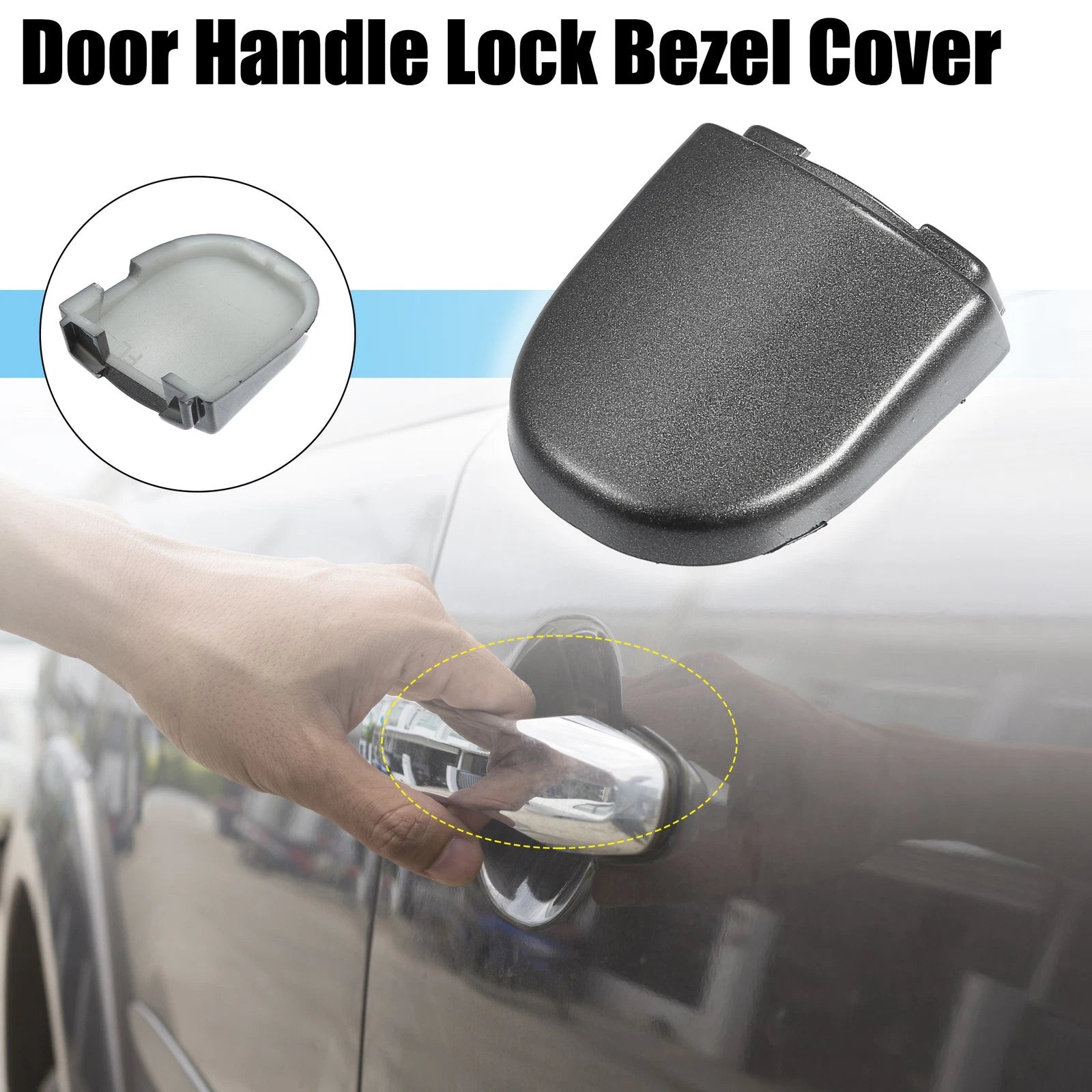 Set of 2 Exterior Door Handle Lock Covers for VW Beetle Jetta Tiguan 
