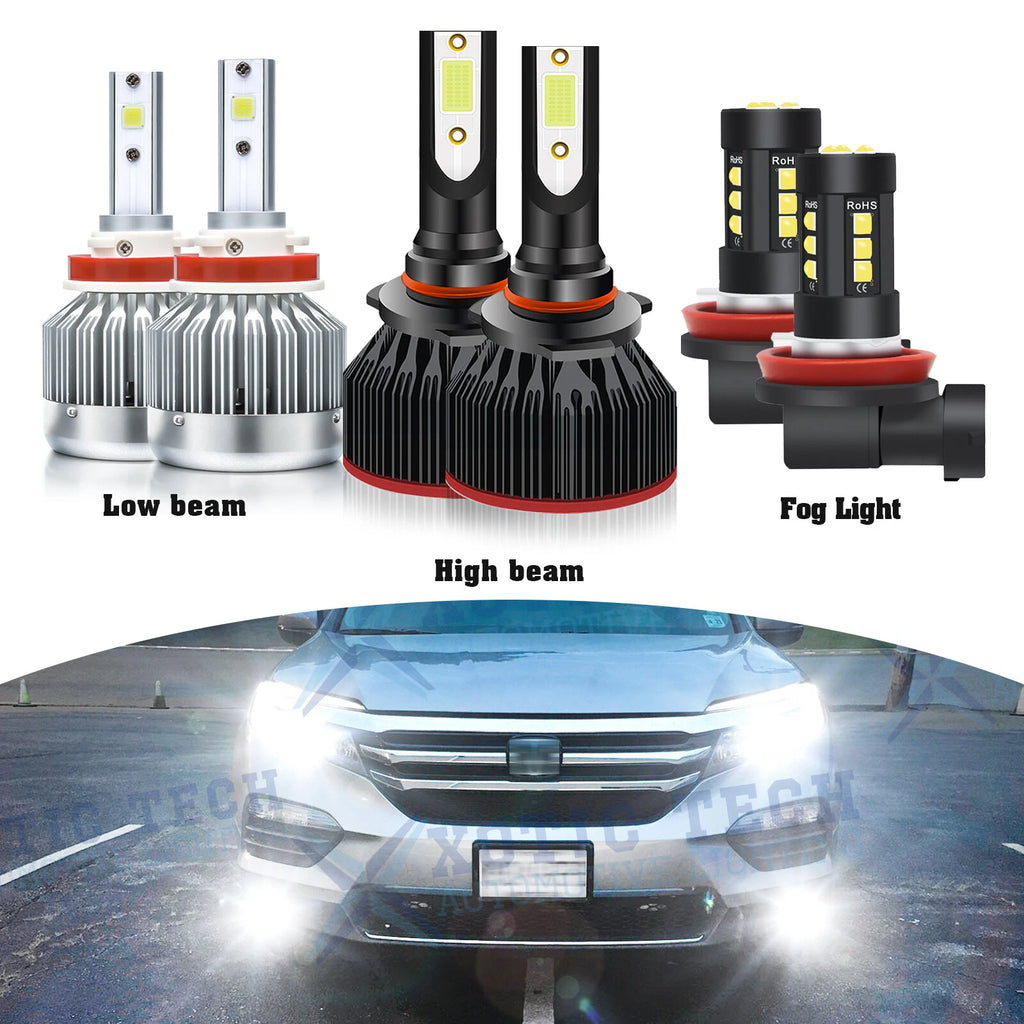 LED Headlight and Fog Light Bulbs Package for Honda Pilot (2006–2018)