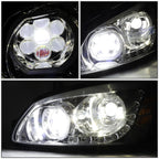 LED Halo DRL Gatling Style Projector Headlight Lamp for Kenworth T170-T700 (2008–2019)