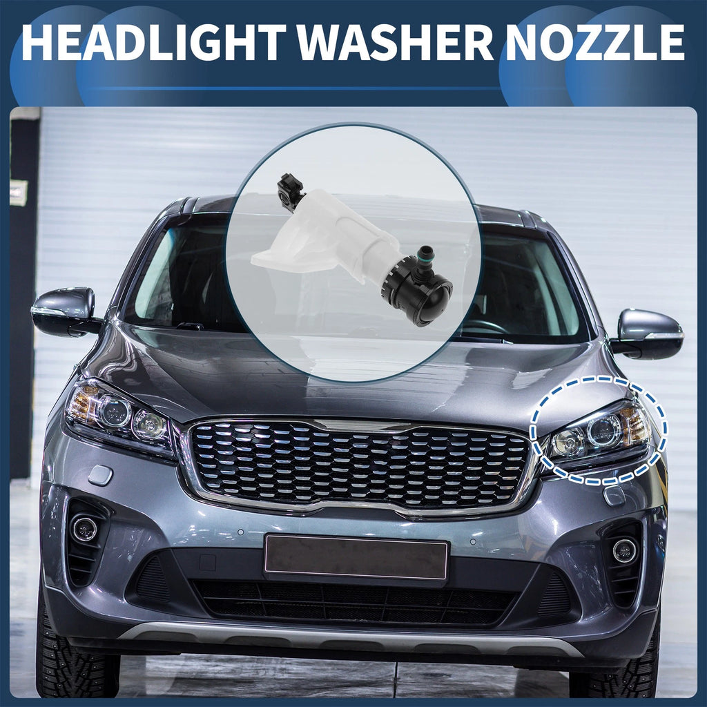 Front Driver Side Headlight Washer Nozzle for Hyundai Sonata (2015–2019) No. 98671E6000