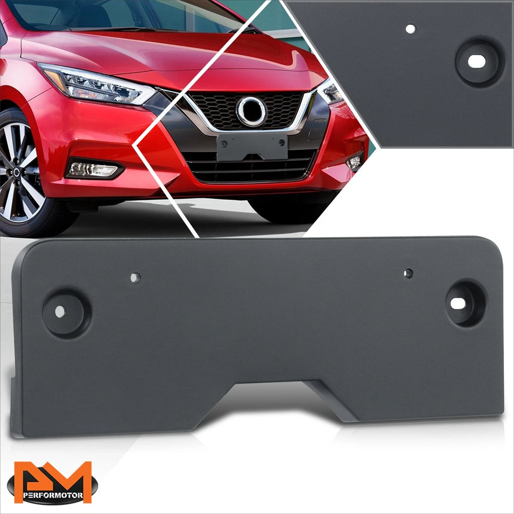 Front Bumper License Plate Tag Mounting Bracket for Nissan Versa (2020–2021)