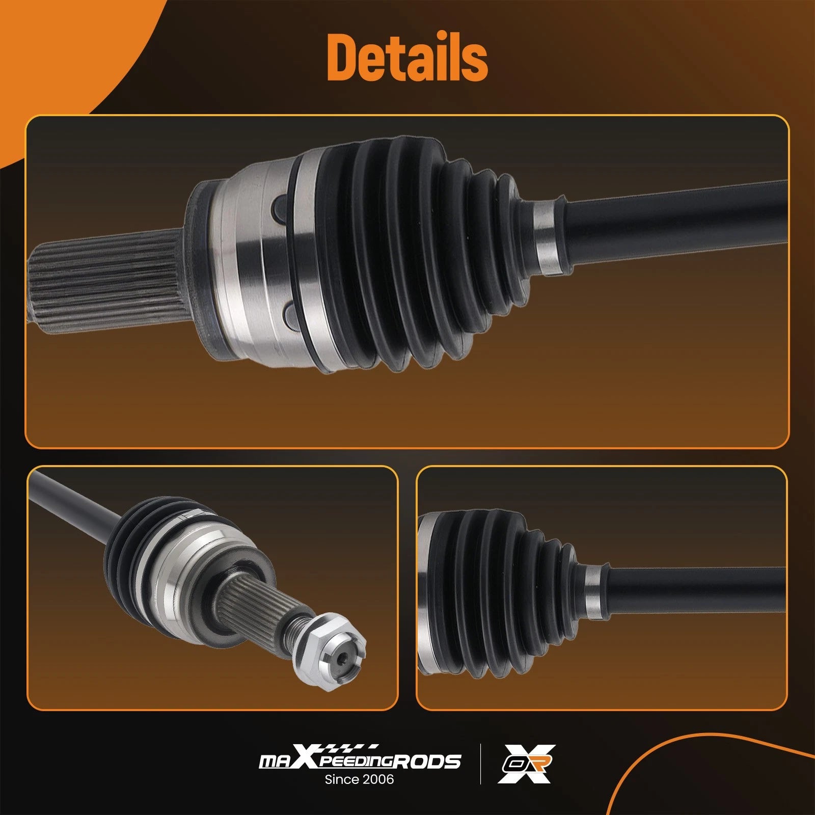 Front Left CV Axle Drive Shaft for Jaguar XJ (2013–2019), XF (2016–2023) AWD