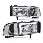 Set of 2 LED Headlights for Dodge Ram 1500 2500 3500 (1994–2002)