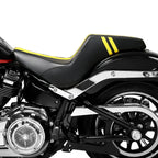 Black+Yellow Rider Seat for Harley Street Bob Driver & Passenger (2018 - 2025)