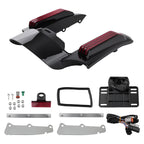 Rear Fender Fascia for Harley Touring (2014–2024) LED Black ABS Brake Light