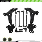 Set of 8 Front Control Arm w/ Ball Joints, Tie Rod End, Sway Bar End Link for Ford Escape