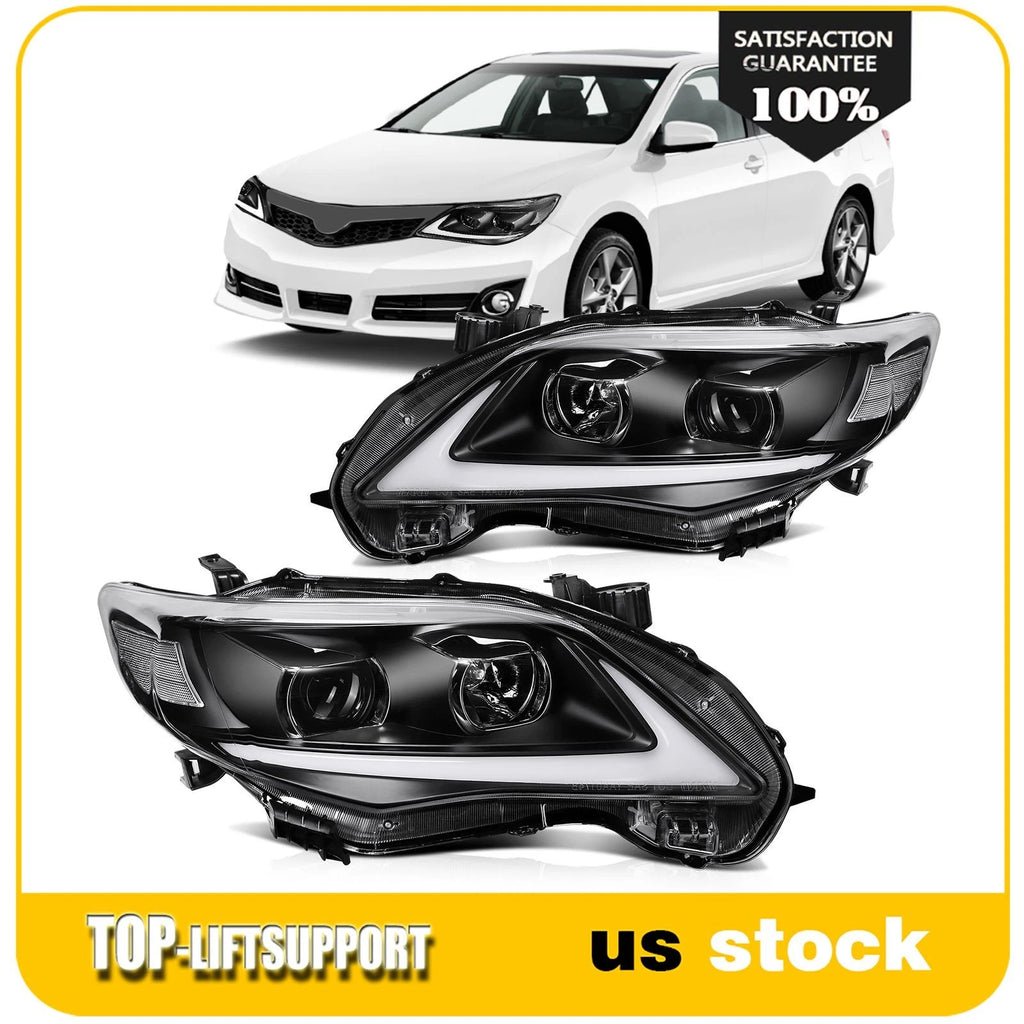 2X Headlight Assembly with LED DRL for Toyota Corolla (2011–2013)