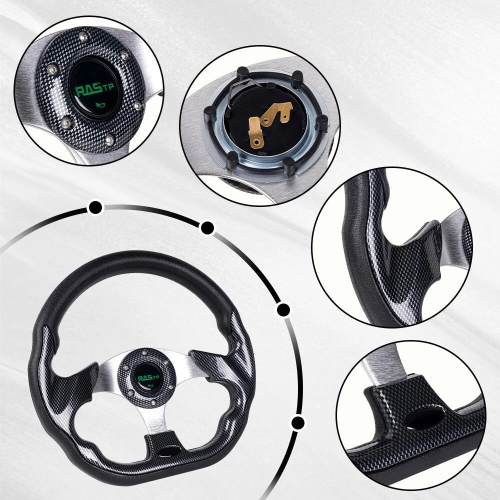 320mm 3 Spoke Steering Wheel for Universal Marine (13 Inch)