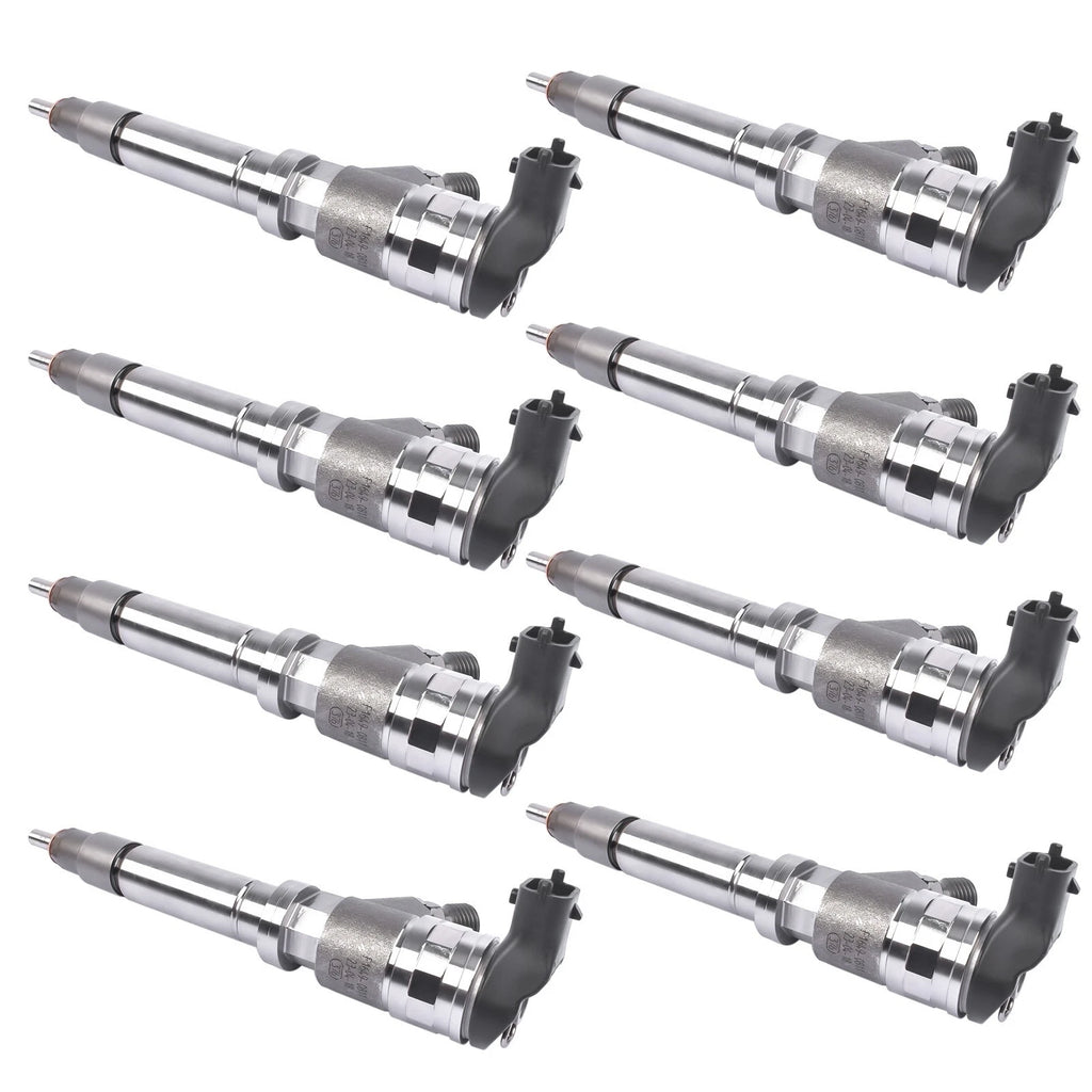 Set of 8 Diesel Fuel Injectors for Chevy Express Savana (2007–2010) 0445120082
